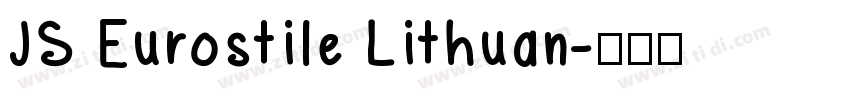 JS Eurostile Lithuan字体转换